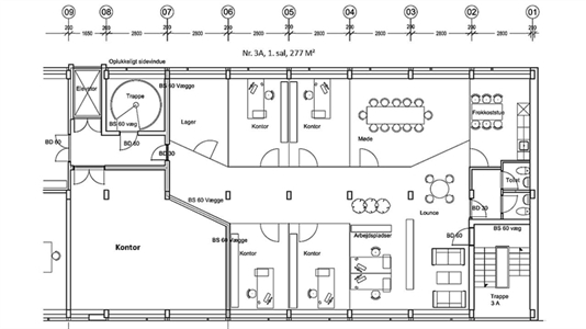 277 m2 kontor i Herlev til leje